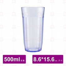 【鎰滿】YM-0303 PC水杯 500cc 藍色(12入/盒)
