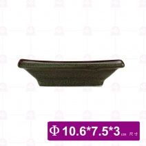 【宜瓷】綠天目角千代久 10.6x7.5x3cm(20入/盒)