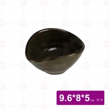 【宜瓷】綠天目凹碟 9.6x8x5cm(40入/盒)