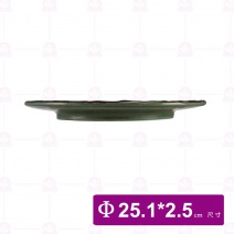 【宜瓷】綠天目和盤 25.1x2.5cm(15入/盒)