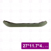 【宜瓷】綠天目燒物盤 27x11.7x4cm(10入/盒)