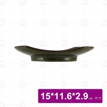 【宜瓷】綠天目削碟 15x11.6x2.9cm(10入/盒)