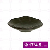 【宜瓷】綠天目多角缽 3.5吋 (80入/箱)