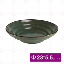 【宜瓷】綠天目棠海深盤9吋(10入/盒)