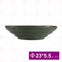 【宜瓷】綠天目棠海深盤9吋(10入/盒)