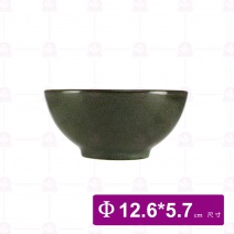 【宜瓷】綠天目飯碗 12.6x5.7cm(10入/盒)