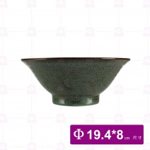 【宜瓷】綠天目中梨地碗(10入/盒)