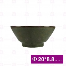 【宜瓷】綠天目碗公8吋 O20x8.8cm (10入/盒)