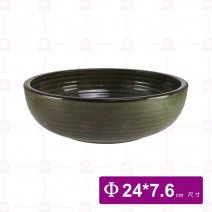 【宜瓷】綠天目厚缽10吋(5入/盒)