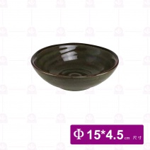 【宜瓷】綠天目中淺缽(10入/盒)
