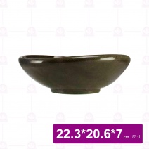 【宜瓷】綠天目刺身缽 22.3x20.6x7cm(12入/盒)