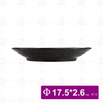 【宜瓷】黑天目圓盤7吋(10入/盒)