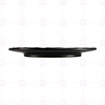 【宜瓷】黑天目和盤 25.1x2.5cm(15入/盒)