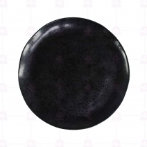 【宜瓷】黑天目手捏盤 8.7吋 22.2x2.8cm(10入/盒)