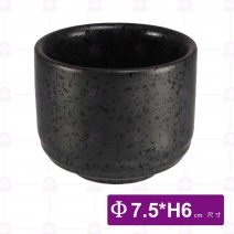 【宜瓷】時來運轉77杯(黑天目)-Φ7.5xH6.2cm
