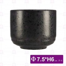 【宜瓷】時來運轉77杯(黑天目)-Φ7.5xH6.2cm