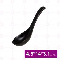 【宜瓷】黑天目湯匙-黑天目 4.5x14x3.1cm(20入/盒)