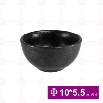 【宜瓷】黑天目點心碗 3吋(20入/盒)