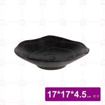 【宜瓷】黑天目多角缽(80入/箱)