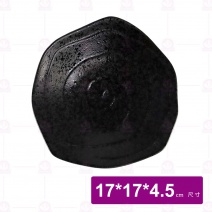 【宜瓷】黑天目多角缽(80入/箱)