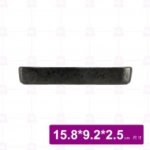 【宜瓷】黑天目置物盤- 15.8x9.2x2.5cm