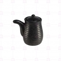 【宜瓷】黑天目醬油瓶(144入/箱)