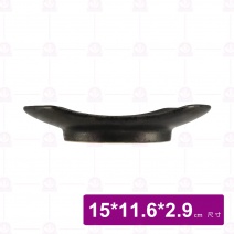 【宜瓷】黑天目削碟 15x11.6x2.9cm(10入/盒)