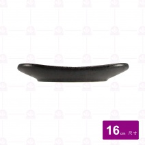 【宜瓷】黑天目四方小盤 16cm(20入/盒)
