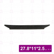 【宜瓷】黑天目長方盤(40入/盒)