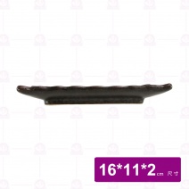 【宜瓷】黑天目小方盤(10入/盒)