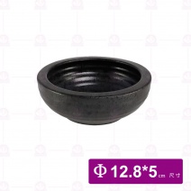 【宜瓷】黑天目號厚缽-12.8x5cm(10入/盒)
