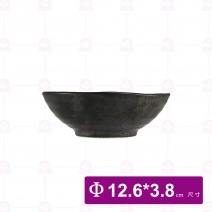 【宜瓷】黑天目小淺缽(20入/盒)
