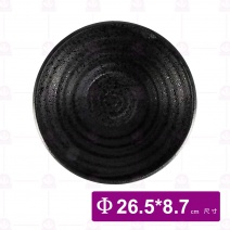 【宜瓷】黑天目拉麵碗10吋 26.5x8.7cm(10入/盒)