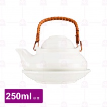 【宜瓷】雪白刷毛土瓶蒸  250cc(4入/盒)