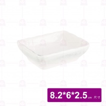 【宜瓷】雪白刷毛醬碟  8.2x6x2.5cm(12入/盒)
