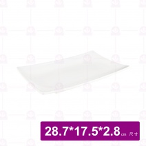 【宜瓷】雪花長方寬盤(6入/盒)