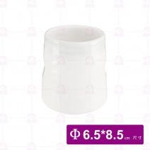 【宜瓷】雪白刷毛雙凹湯吞杯