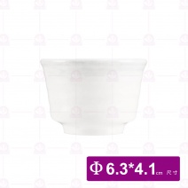 【宜瓷】雪白刷毛酒杯 6.3x4.1cm(60入/盒)