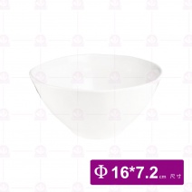 【宜瓷】雪白刷毛手捏碗 16x7.2cm(25入/盒)