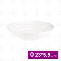 【宜瓷】雪白刷毛棠海深盤 9吋(10入/盒)