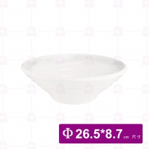 【宜瓷】雪白刷毛拉麵碗 10吋 26.5x8.7cm