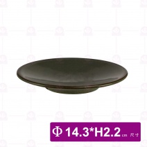 【宜瓷】綠天目圓盤5吋 14.3x2.2cm(10入/箱)