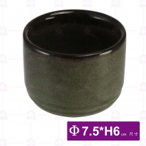 【宜瓷】時來運轉77杯(綠天目)-Φ7.5xH6.2cm(20入/盒)