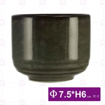 【宜瓷】時來運轉77杯(綠天目)-Φ7.5xH6.2cm(20入/盒)