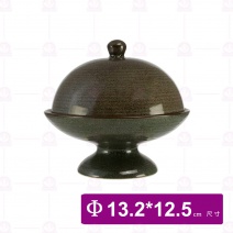 【宜瓷】煮物碗-綠天目 13.2x12.5cm(6入/盒)