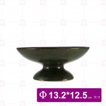 【宜瓷】煮物碗-綠天目 13.2x12.5cm(6入/盒)