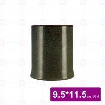 【宜瓷】湯匙桶-綠天目 9.5x11.5cm(36入/箱)
