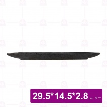 【宜瓷】長方盤 黑天目(12入/箱)