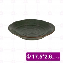 【宜瓷】綠天目圓盤7吋(10入/箱)