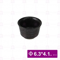 【宜瓷】酒杯-黑天目 6.3x4.1cm(60入/盒)